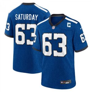 Jeff Saturday Indianapolis Colts Indiana Nights Alternate Game  - Royal