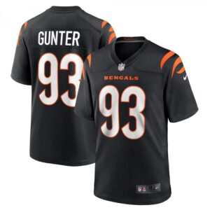 Jeffrey Gunter Black Cincinnati Bengals Game Player