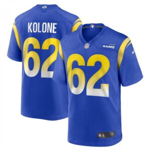 Jeremiah Kolone Royal Los Angeles Rams Team Game Player