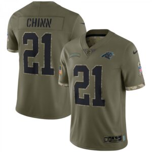 Jeremy Chinn Carolina Panthers 2022 Salute To Service Limited  - Olive
