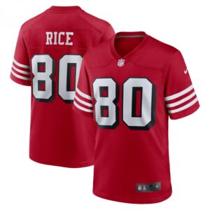 Jerry Rice San Francisco 49ers Retired Alternate Game  - Scarlet
