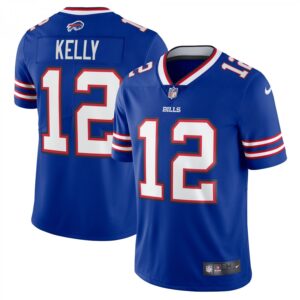 Jim Kelly Buffalo Bills '90s Throwback Retired Player Limited  - Royal