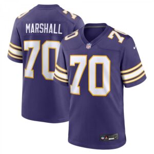 Jim Marshall Minnesota Vikings Classic Retired Player  - Purple