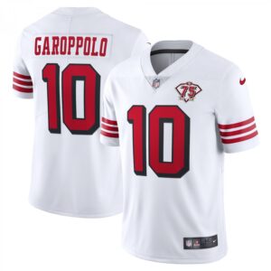 Jimmy Garoppolo San Francisco 49ers 75th Anniversary 2nd Alternate Vapor Limited  - White