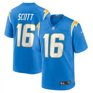 JK Scott Powder Blue Los Angeles Chargers Game