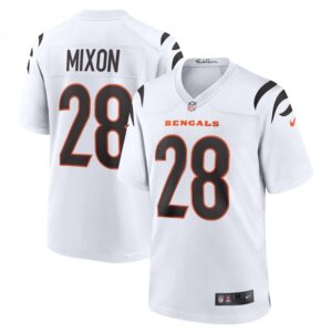 Joe Mixon White Cincinnati Bengals Away Game Player
