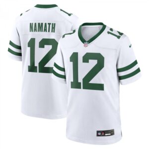 Joe Namath White New York Jets Legacy Retired Player Game