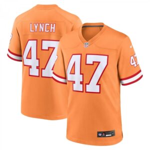 John Lynch Orange Tampa Bay Buccaneers Throwback Game