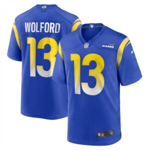 John Wolford Royal Los Angeles Rams Game Player