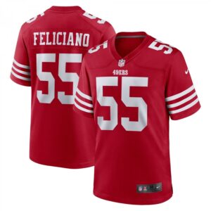 Jon Feliciano Scarlet San Francisco 49ers Game Player