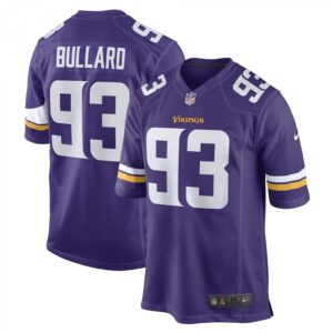 Jonathan Bullard Purple Minnesota Vikings Game Player