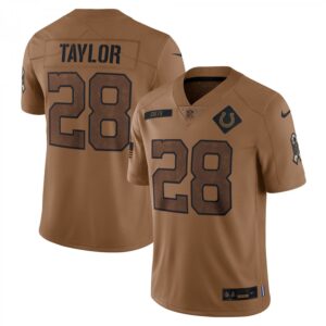 Jonathan Taylor Indianapolis Colts 2023 Salute To Service Limited  - Brown