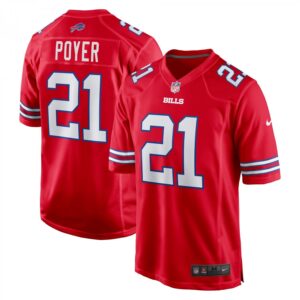 Jordans Poyer Buffalo Bills Alternate Game  - Red