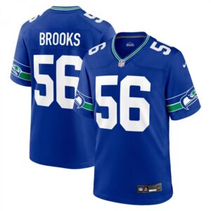 Jordyn Brooks Seattle Seahawks Throwback Player Game  - Royal