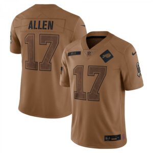 Josh Allen Buffalo Bills 2023 Salute To Service Limited  - Brown