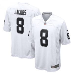 Josh Jacobs Las Vegas Raiders Game Player  - White
