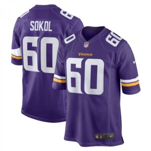Josh Sokol Purple Minnesota Vikings Home Game Player