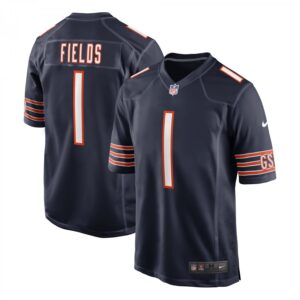 Justin Fields Chicago Bears Game  - Navy