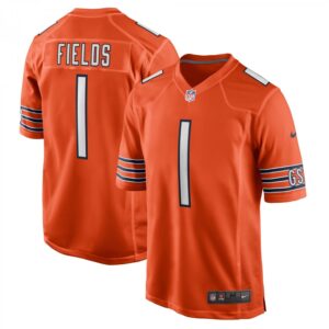 Justin Fields Chicago Bears Player Game  - Orange