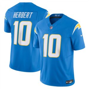 Justin Herbert Los Angeles Chargers Vapor F.U.S.E. Limited  - Powder Blue