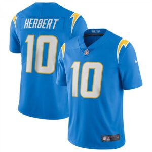 Justin Herbert Los Angeles Chargers Vapor Limited  - Powder Blue