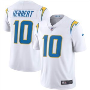 Justin Herbert Los Angeles Chargers Vapor Limited  - White