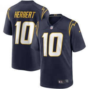 Justin Herbert Navy Los Angeles Chargers Game