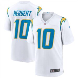 Justin Herbert White Los Angeles Chargers Game