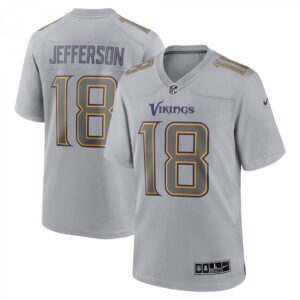 Justin Jefferson Minnesota Vikings Atmosphere Fashion Game  - Gray