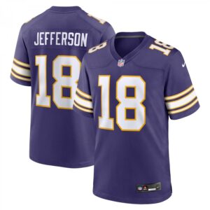 Justin Jefferson Minnesota Vikings Classic Player Game  - Purple