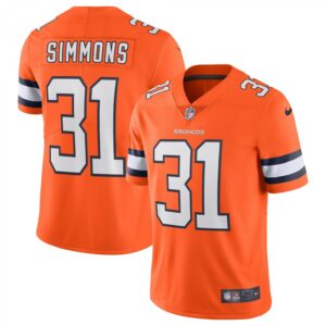 Justin Simmons Denver Broncos Alternate Vapor Limited  - Orange