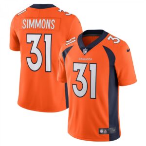 Justin Simmons Denver Broncos Vapor Limited  - Orange