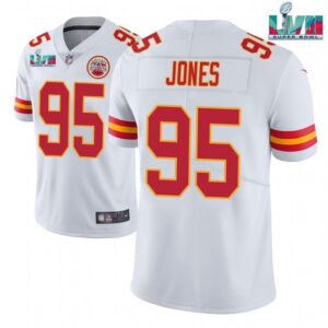 Kansas City Chiefs Chris Jones Super Bowl 57 Game Vapor  White