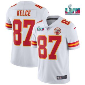 Kansas City Chiefs Travis Kelce Super Bowl 57 Game Vapor  White
