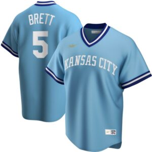 Kansas City Royals George Brett Light Blue Road Cooperstown Collection Team