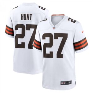 Kareem Hunt Cleveland Browns Game Player  - White