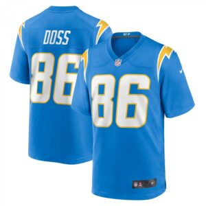 Keelan Doss Powder Blue Los Angeles Chargers Home Game Player