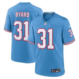 Kevin Byard Tennessee Titans Oilers Throwback Alternate Game Player  - Light Blue