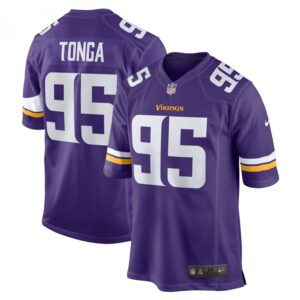 Khyiris Tonga Purple Minnesota Vikings Home Game Player