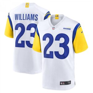 Kyren Williams Los Angeles Rams Game  - White