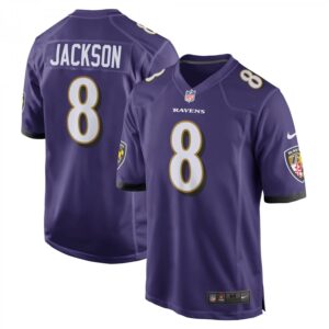 Lamar Jackson Baltimore Ravens Game  - Purple
