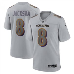 Lamar Jackson Gray Baltimore Ravens Atmosphere Fashion Game