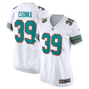 Larry Csonka Miami Dolphins Retired Player  - White