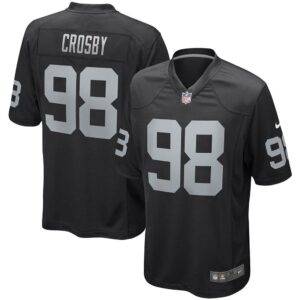 Las Vegas Raiders Maxx Crosby Game Player  Black
