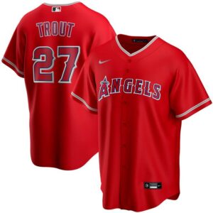 Los Angeles Angels Mike Trout Red Alternate Replica Player