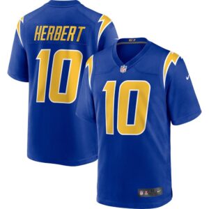 Los Angeles Chargers Justin Herbert 2nd Alternate Game  Royal