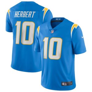 Los Angeles Chargers Justin Herbert Vapor Limited  Powder Blue