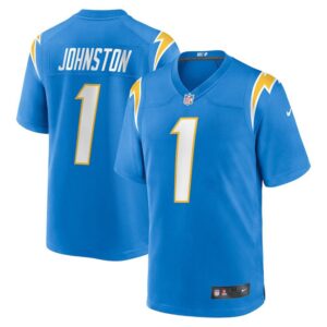 Los Angeles Chargers Quentin Johnston Game  - Powder Blue
