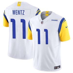 Los Angeles Rams Carson Wentz White 2023 Vapor Untouchable Limited Football Stitched s