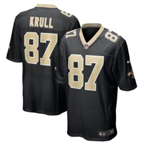 Lucas Krull Black New Orleans Saints Game Player